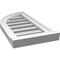 Ekena Millwork Quarter Round Top Left Surface Mount PVC Gable Vent w/ 2"W x 2"P Brickmould Sill Frame, 12"W x 24"H GVPQL12X2403SF - alternate 3